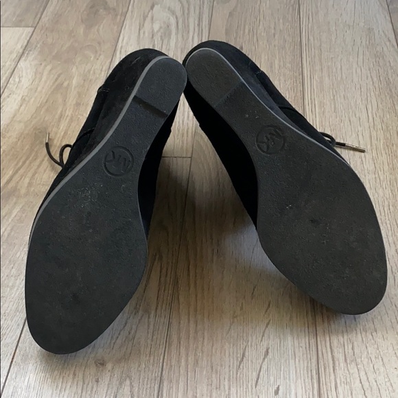 Michael Kors black suede wedged ankle boots - Picture 6 of 7